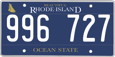 RI license plate 996727