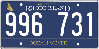 RI license plate 996731