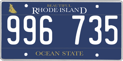 RI license plate 996735