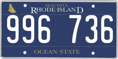 RI license plate 996736