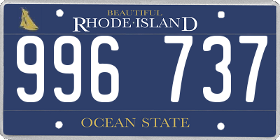 RI license plate 996737