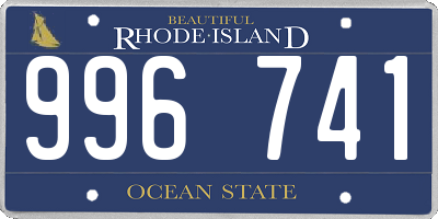 RI license plate 996741