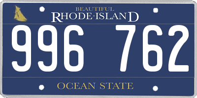 RI license plate 996762