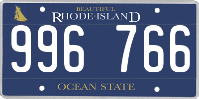 RI license plate 996766