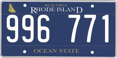 RI license plate 996771