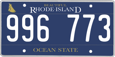 RI license plate 996773