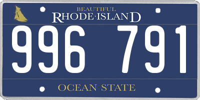 RI license plate 996791