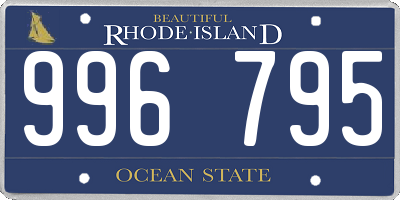 RI license plate 996795
