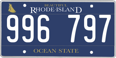 RI license plate 996797