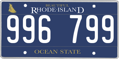 RI license plate 996799