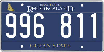 RI license plate 996811