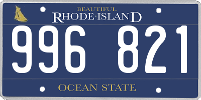 RI license plate 996821