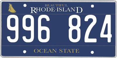 RI license plate 996824