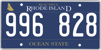 RI license plate 996828