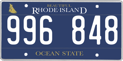 RI license plate 996848