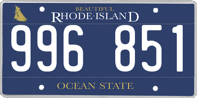 RI license plate 996851