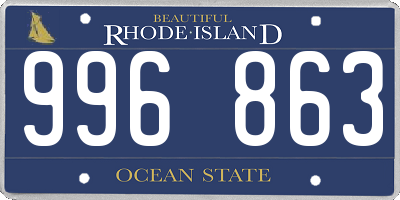 RI license plate 996863