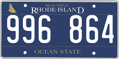 RI license plate 996864