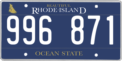 RI license plate 996871