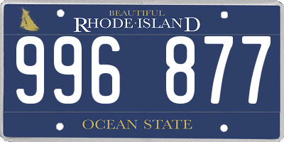 RI license plate 996877