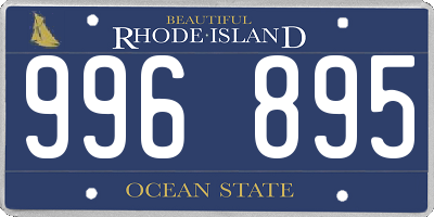 RI license plate 996895