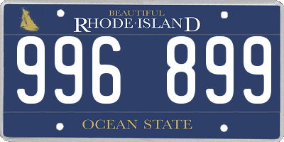 RI license plate 996899