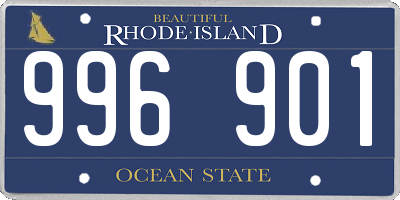 RI license plate 996901