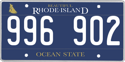 RI license plate 996902