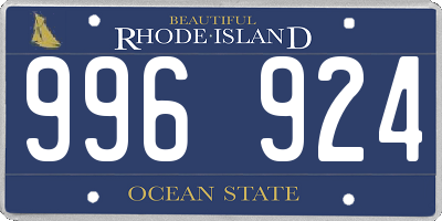 RI license plate 996924