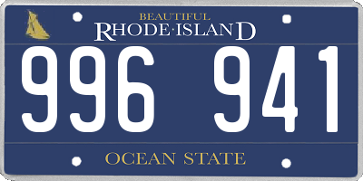 RI license plate 996941