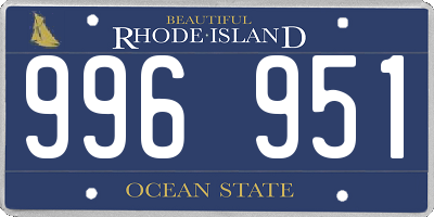 RI license plate 996951