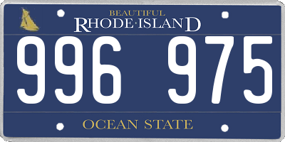 RI license plate 996975