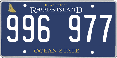 RI license plate 996977