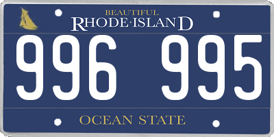 RI license plate 996995