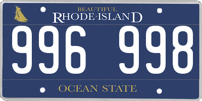 RI license plate 996998