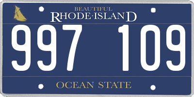 RI license plate 997109