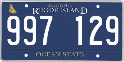 RI license plate 997129