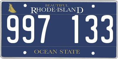 RI license plate 997133