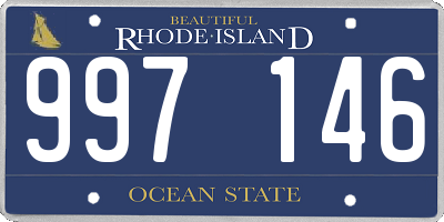 RI license plate 997146
