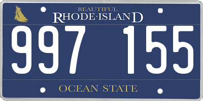 RI license plate 997155