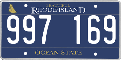 RI license plate 997169