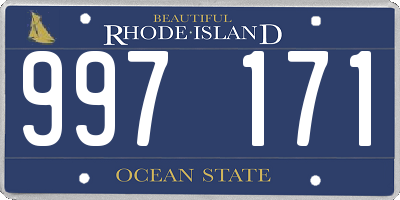 RI license plate 997171