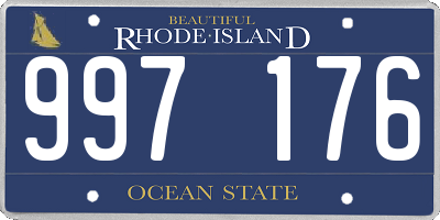 RI license plate 997176