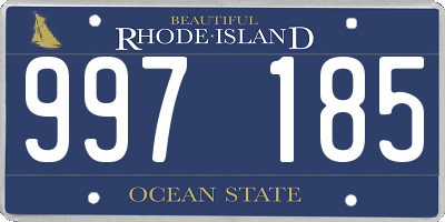 RI license plate 997185