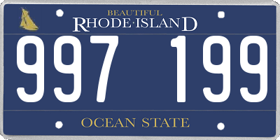 RI license plate 997199