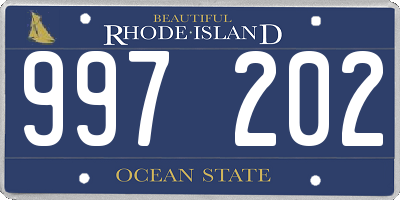 RI license plate 997202