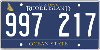 RI license plate 997217