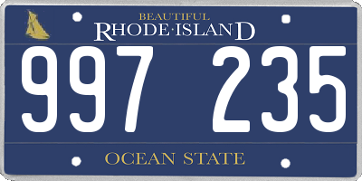 RI license plate 997235