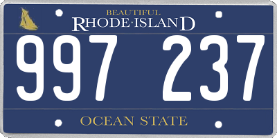 RI license plate 997237