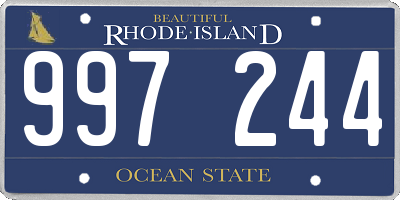 RI license plate 997244